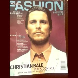 Maxim Fashion Premier Christian Bale magazine